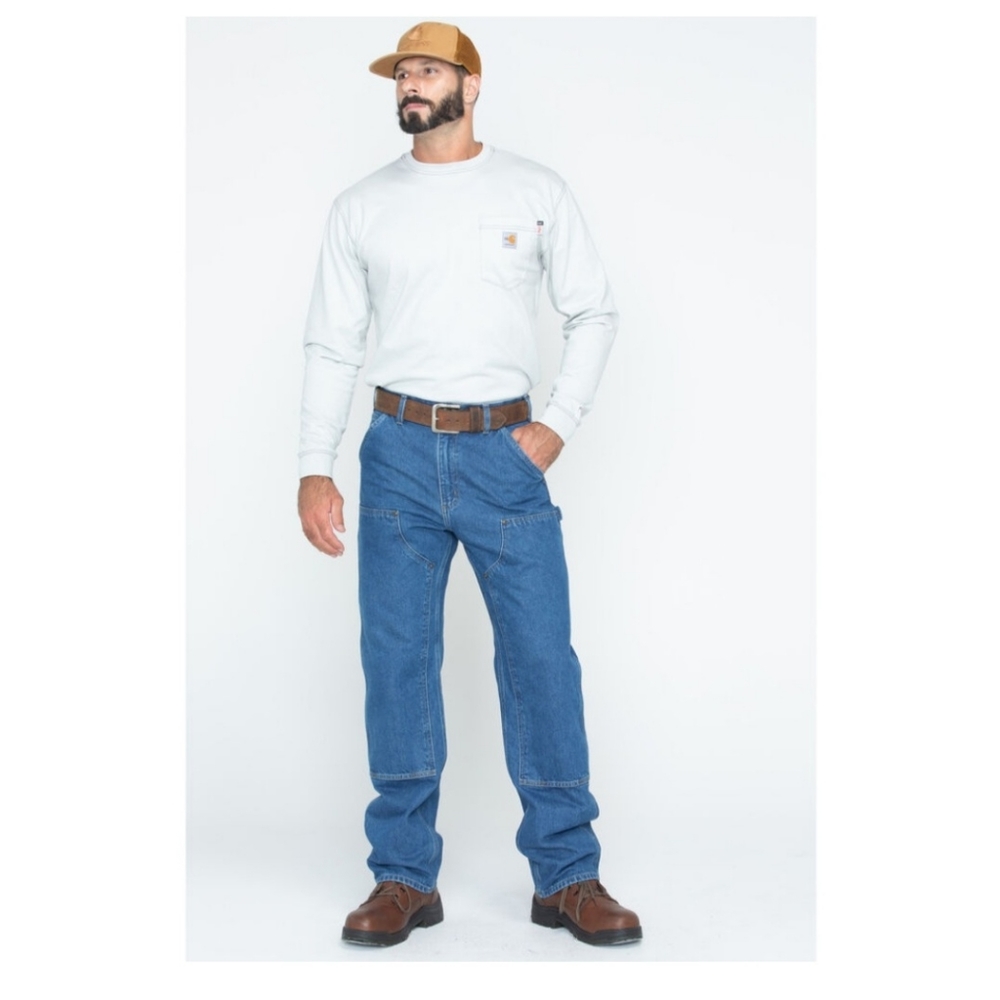 Carhartt Double-Front Denim Dungaree 33X32